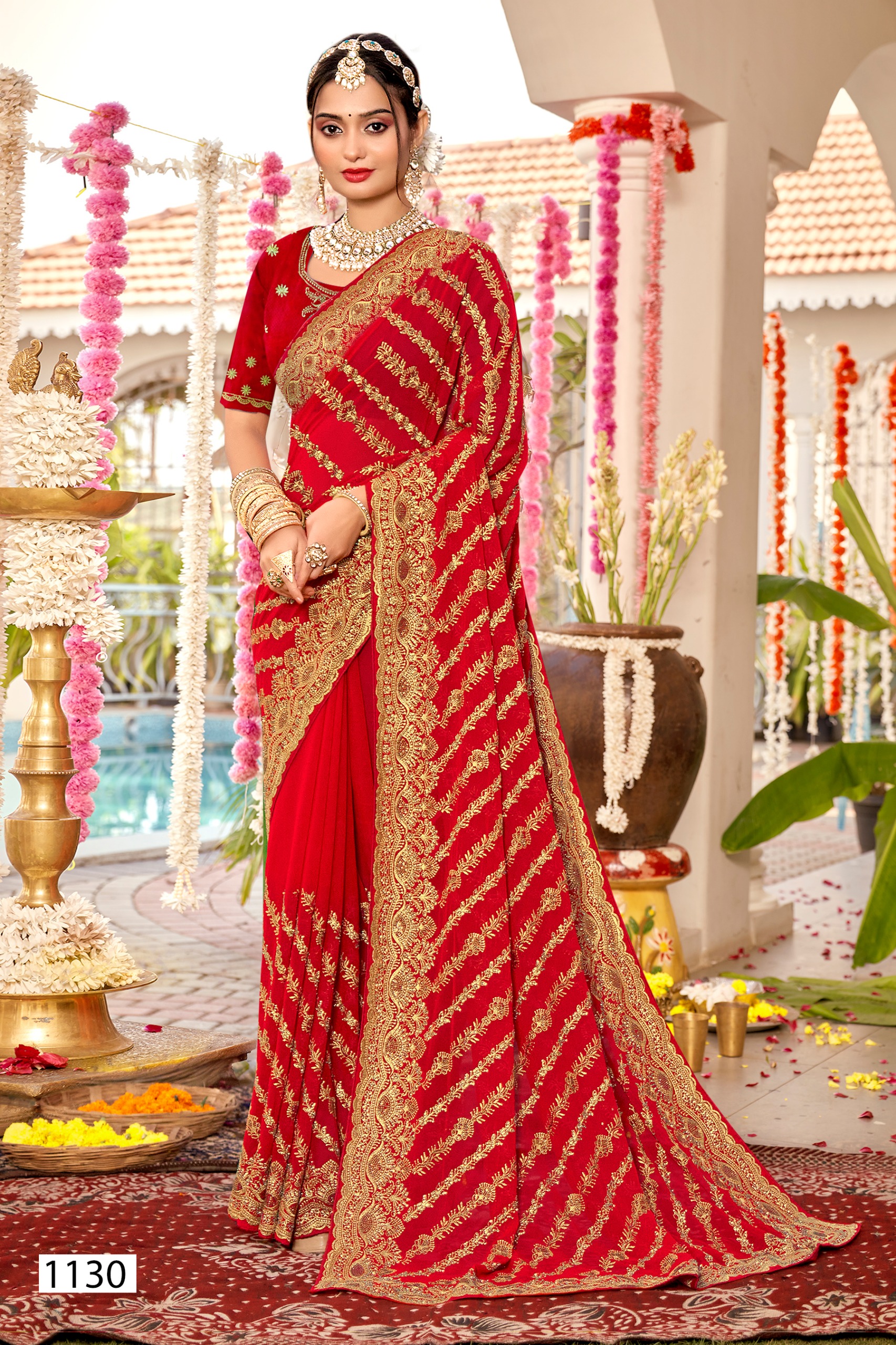 Individual photo saree design 1130